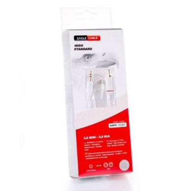 Межблочный аналоговый кабель Eagle Cable High Standard Mini(m)-2xRCA 0,8 м